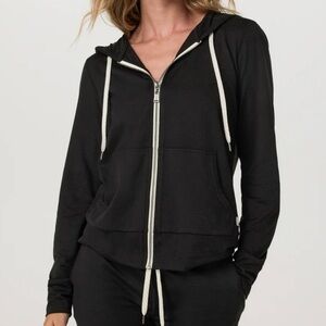 Vuori Black Halo DreamKnit Zip-Up Hoodie Sweatshirt Size M Like New